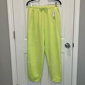 Old Navy Lime Green Track Pants